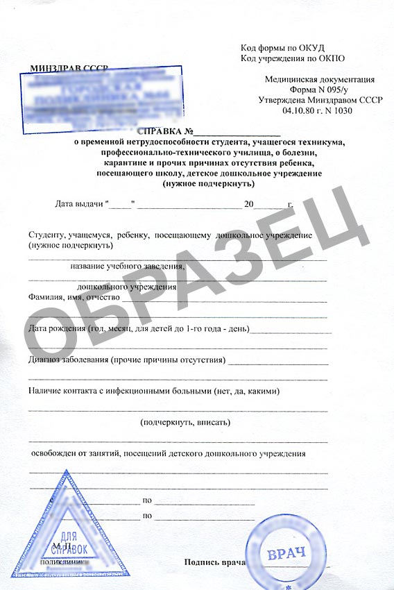 Фото справки